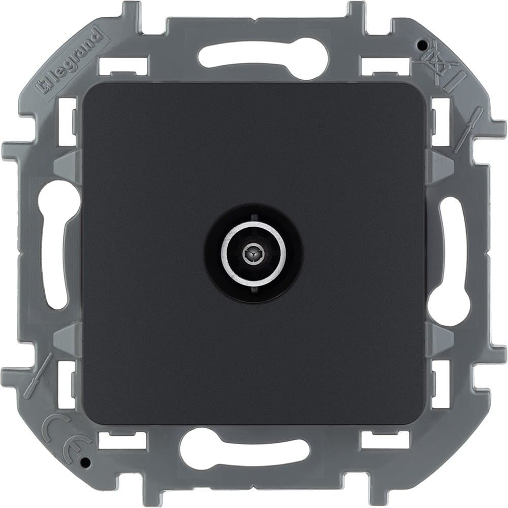 Legrand INSPIRIA Антрацит Розетка TV - проходная - 14 дБ - 5-862 мГц 673863