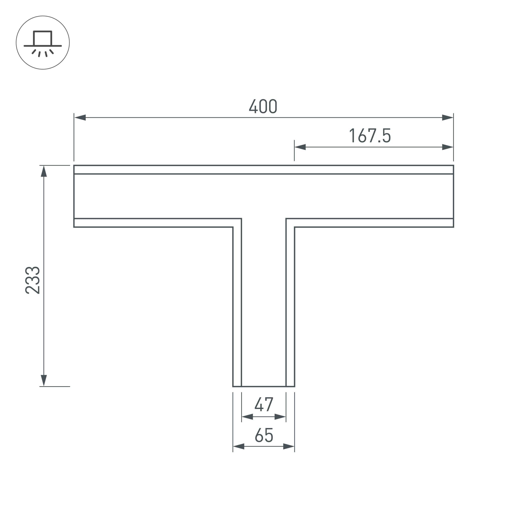 Arlight Тройник SL-LINIA65-F (Металл) 030128 — миниатюра 3