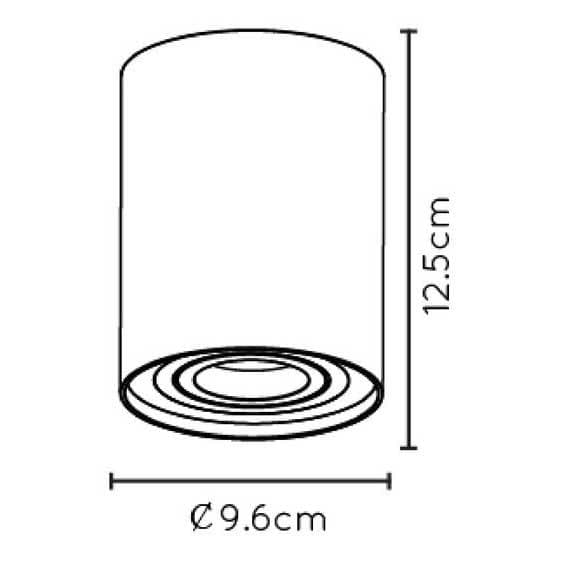 Lucide TUBE Матовое золото / латунь Спот 22952/01/02 — миниатюра 3