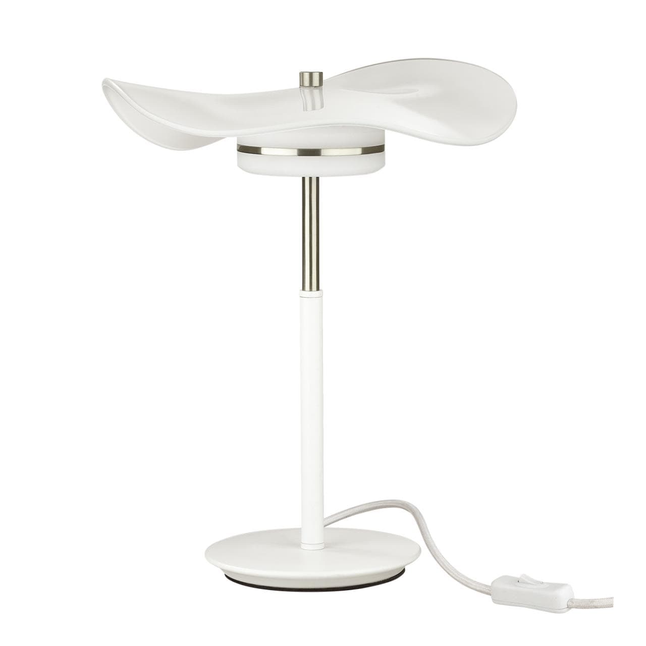 Odeon Light 4856/10TL L-VISION ODL_EX21 никель/белый/стекло Настольная лампа LED 1*13W 4000K FLUENT