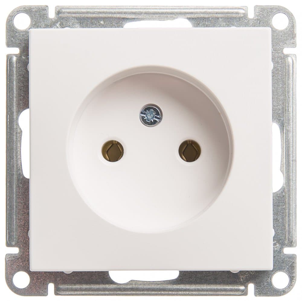 Systeme Electric Wessen 59 Бел Розетка б/з без шторок, 16А