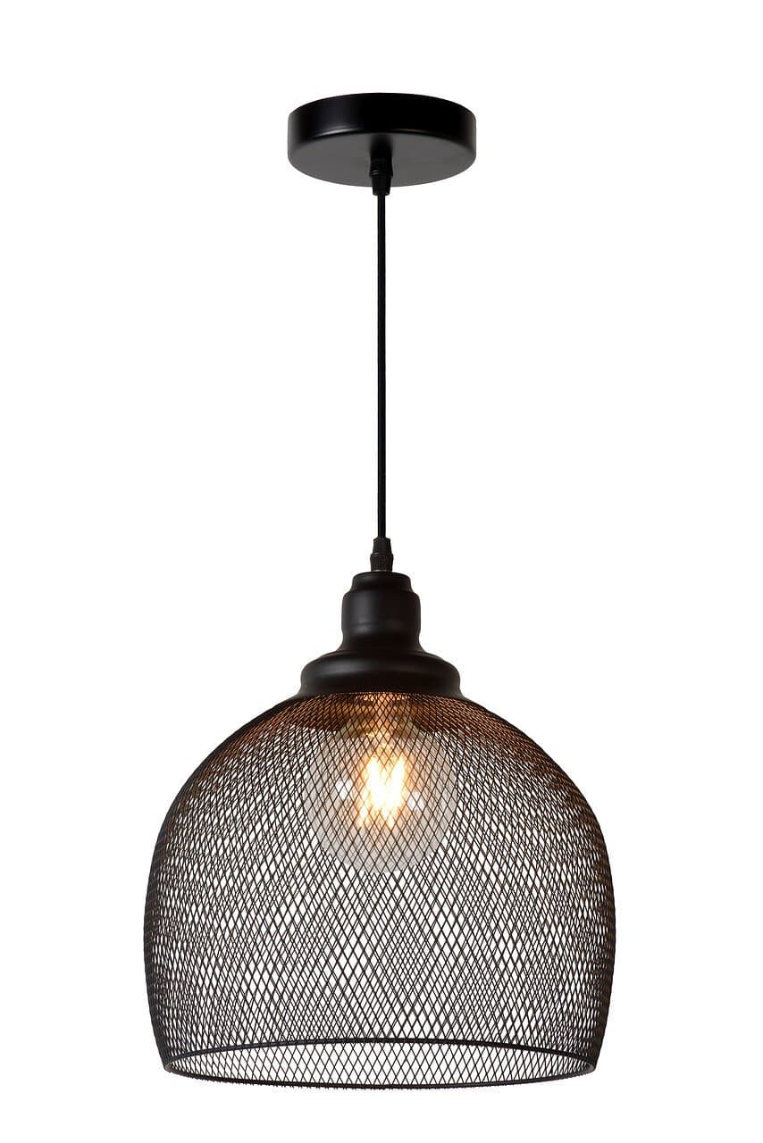 Lucide Mesh Котаж Металл Подвесной светильник E27 60W 43404/28/30 — миниатюра 2