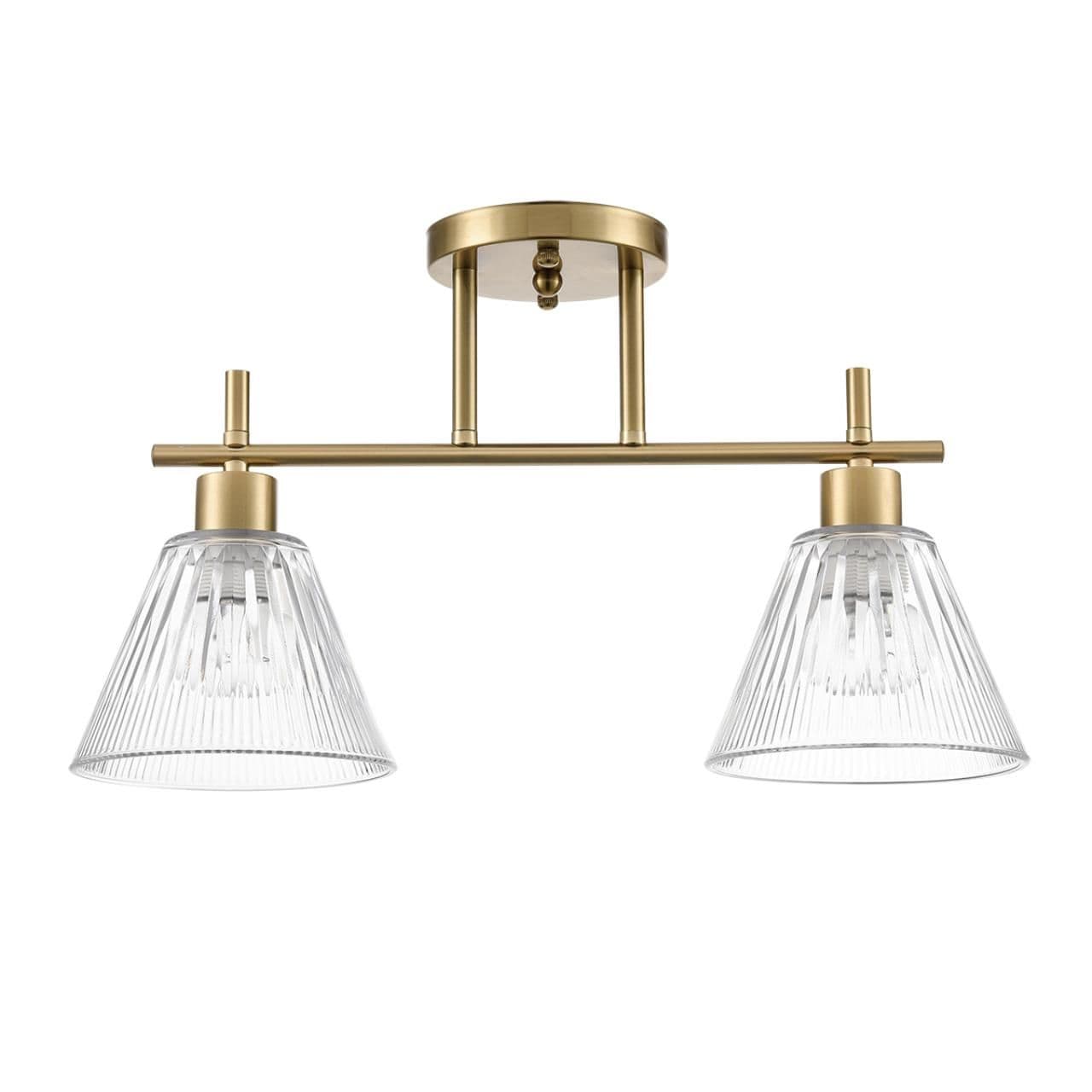 Lumion 8188/2C COMFI LN25 латунь/прозрачный, металл/стекло Потолочный светильник E14 2*40W 220V VIVIAN