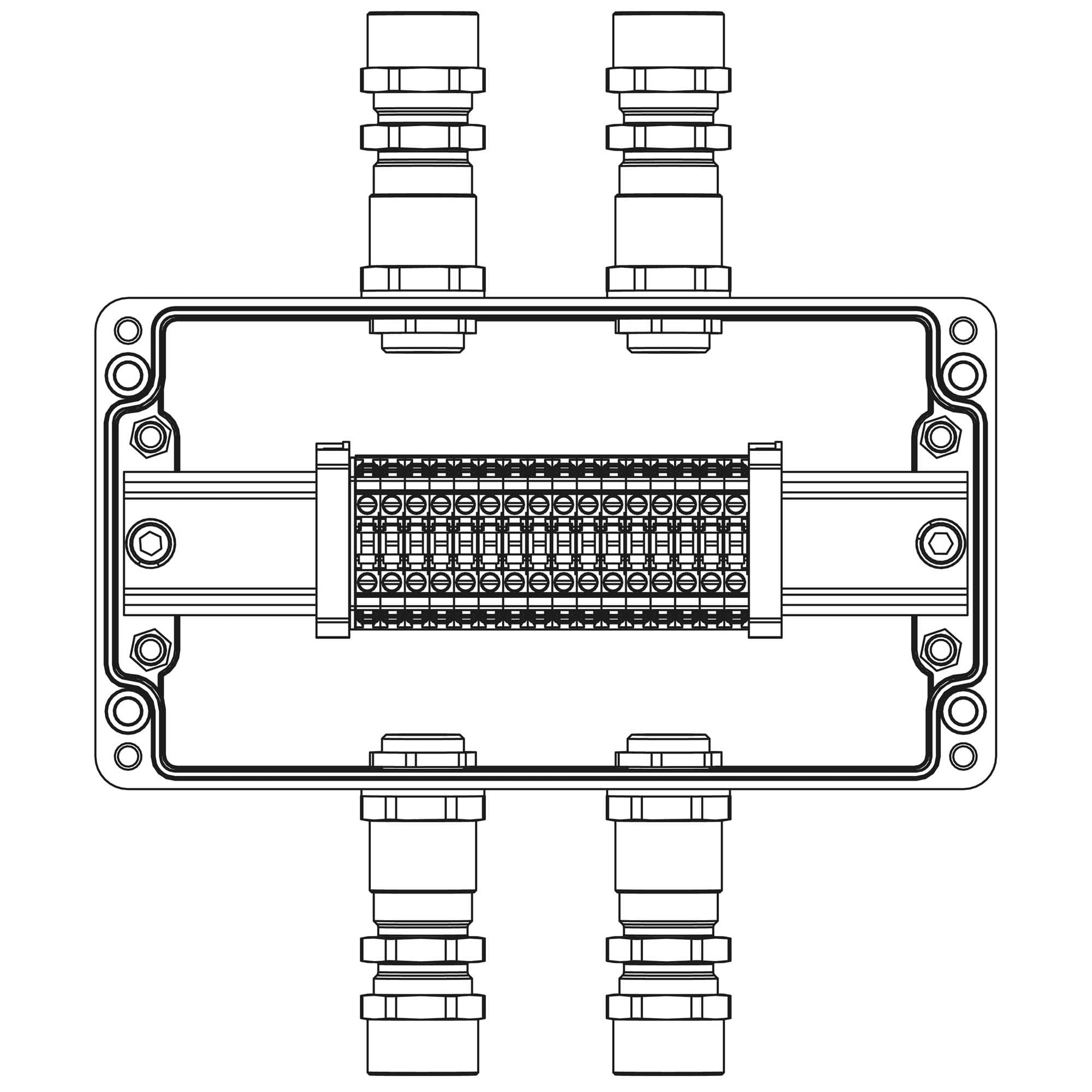 DKC TBE-P-04-(16xCBC.4)-2xKA2MHK(A)-1xKA2MHK(C)1Ex e IIC Т5 Gb / Ex tb IIIC T95°C Db IP66/ КЗ