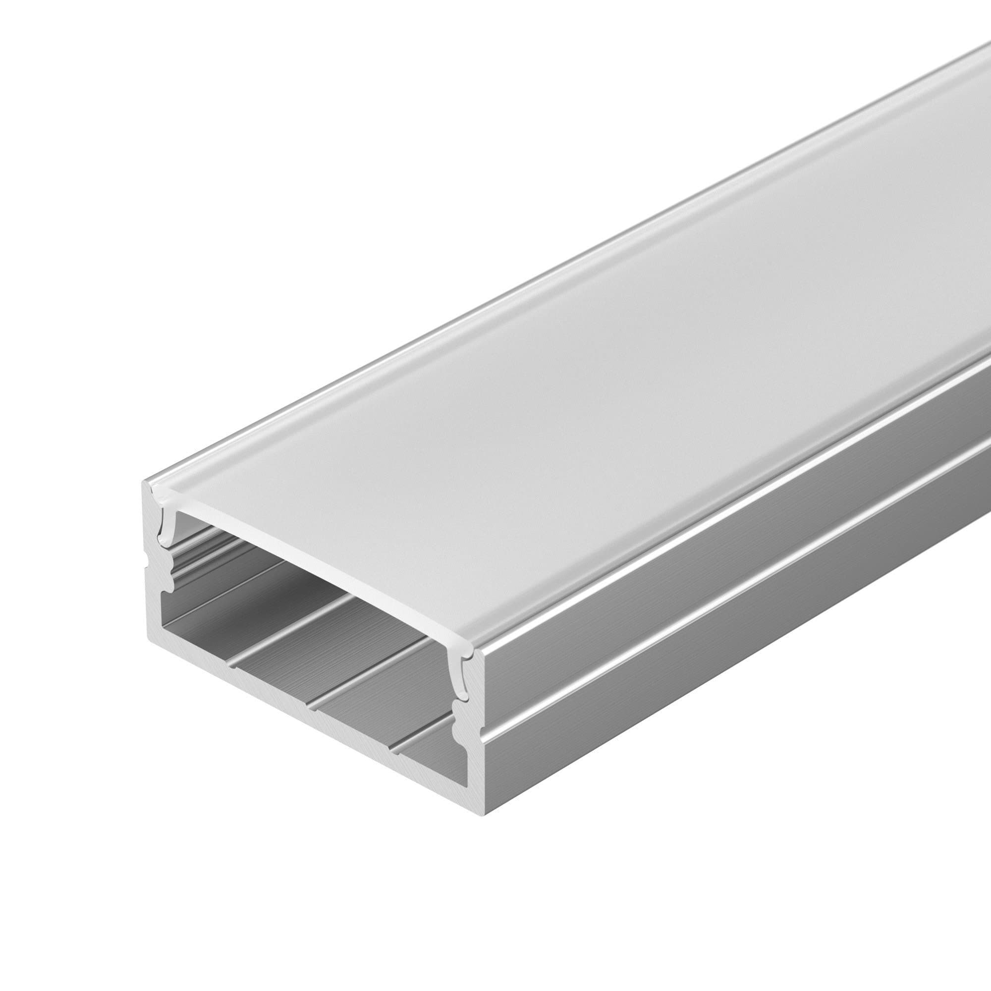 Arlight Профиль с экраном ARH-WIDE-H10-2000 ANOD+OPAL (Алюминий) 036768 — миниатюра 1
