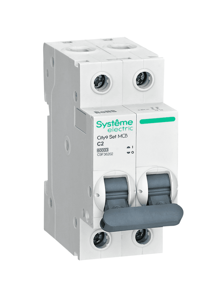 Systeme Electric City9 Set Автоматический выключатель C 2A 2P 6kA
