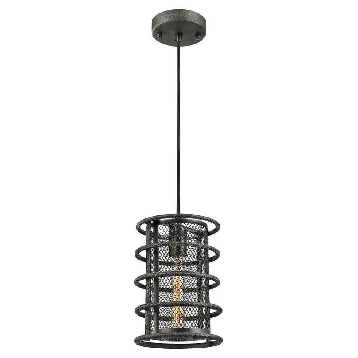 Lussole LOFT Металл Серый /  Металл Подвес E27 60W LSP-9645 — миниатюра 1