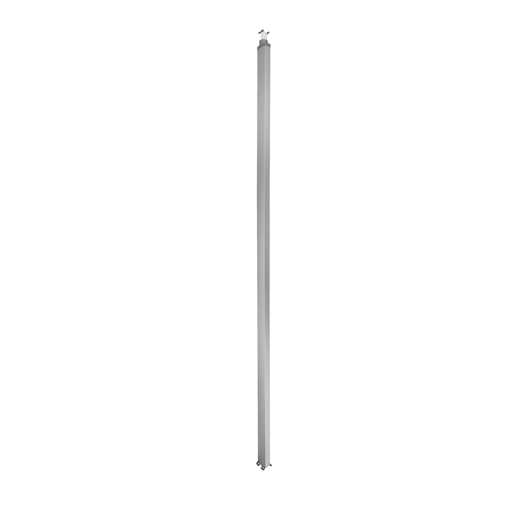 Legrand Snap-On колонна алюминиевая с крышкой из алюминия 2 секции 4,02 метра, с возможностью увеличения высоты колонны до 5,3 метра,  цвет алюминий 653034