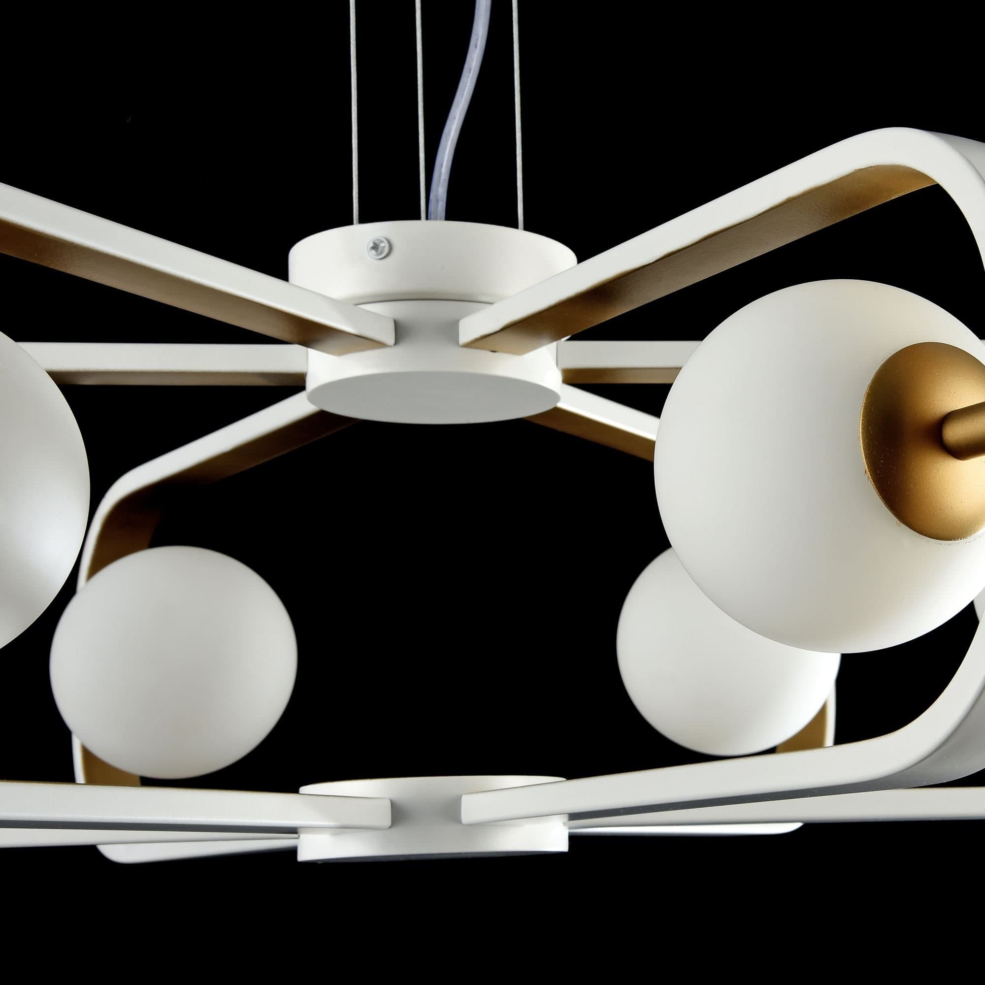 Maytoni Modern Avola Белый с Золотом Подвес 6xG9 40W MOD431-PL-06-WG — миниатюра 8