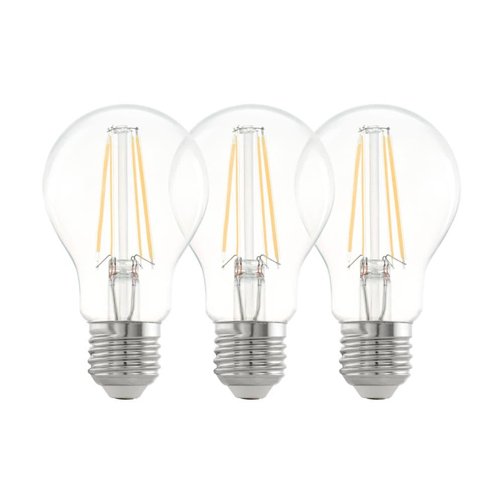 Eglo 12808 Комплект из 3-х светодных филаментных ламп A60, 6,5W(E27), 2700K