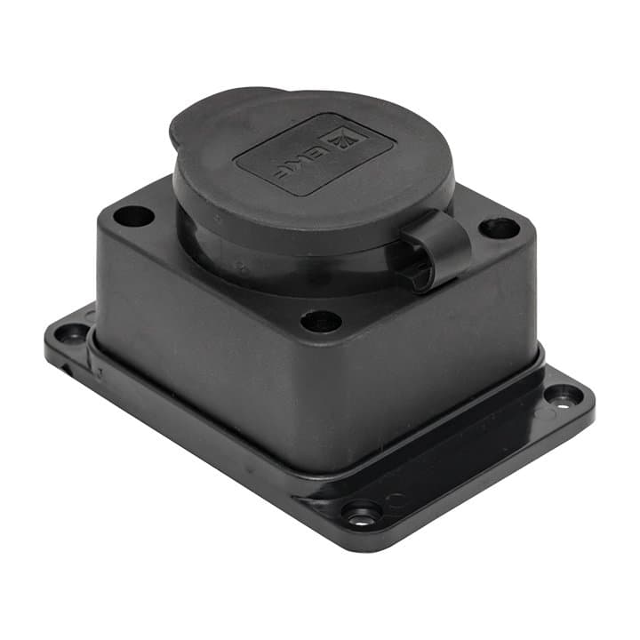 EKF Basic Розетка настенная с защитной крышкой каучуковая 230В 2P+PE 16A IP44 — миниатюра 8