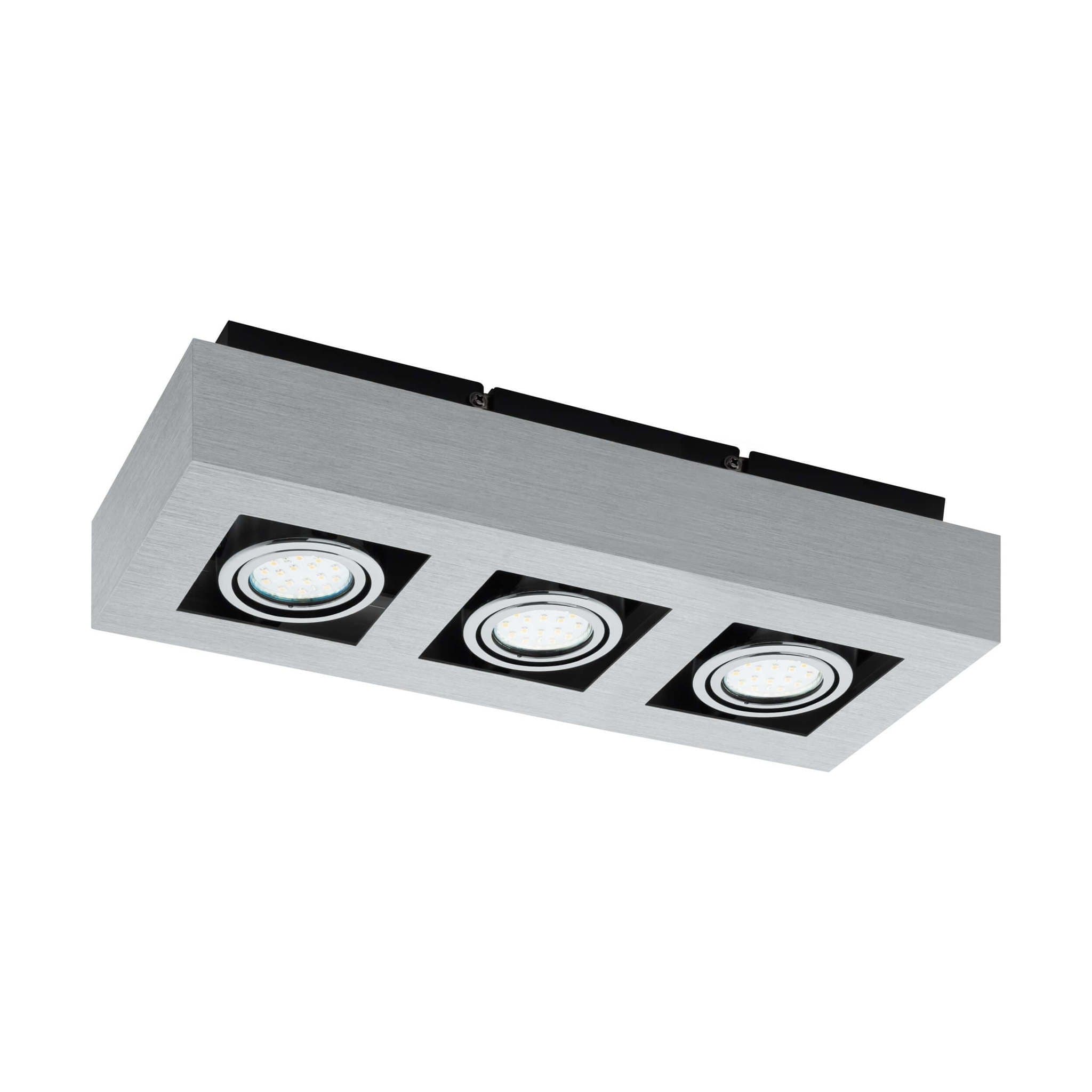 Eglo Светильник LED накладной LOKE 1, 3X5W (LED), регулируемый, 360х140, алюминий, сталь/хром, черный 91354