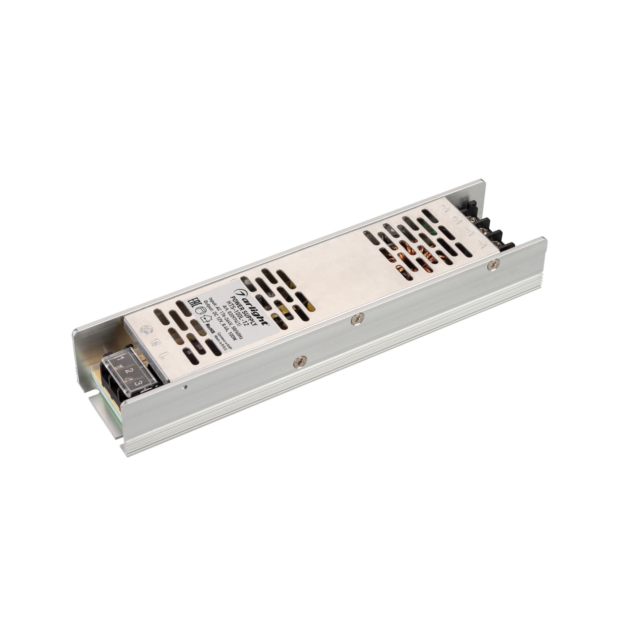Arlight Блок питания HTS-100L-12 (12V, 8.4A, 100W) (IP20 Сетка, 3 года) 020974(1) — миниатюра 2