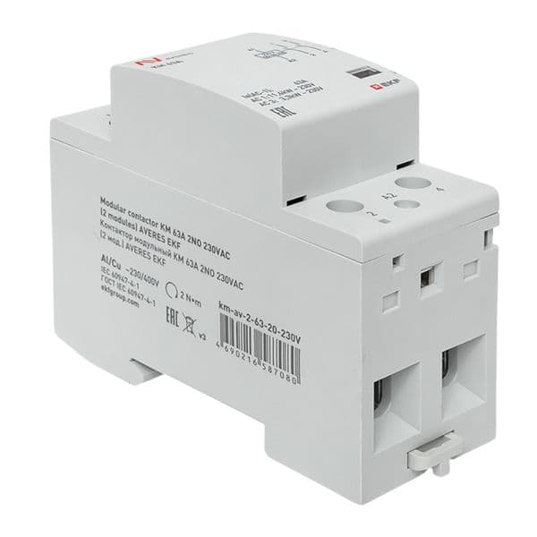 EKF Контактор модульный КМ 63А 2NO 230В АС (2 мод.) AVERES — миниатюра 9