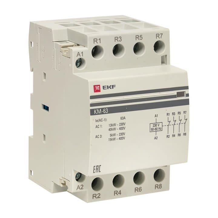 EKF PROxima Контактор модульный КМ 63А 4NC (3 мод.)