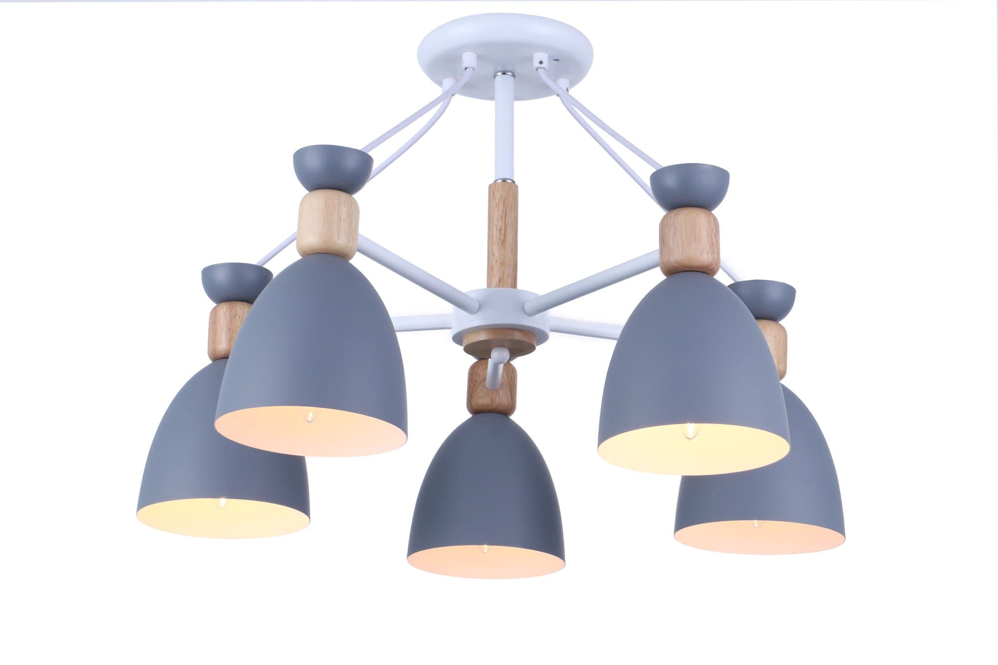 Freya Modern Delia Белый Потолочный светильник E27 60W FR5033CL-05W — миниатюра 4