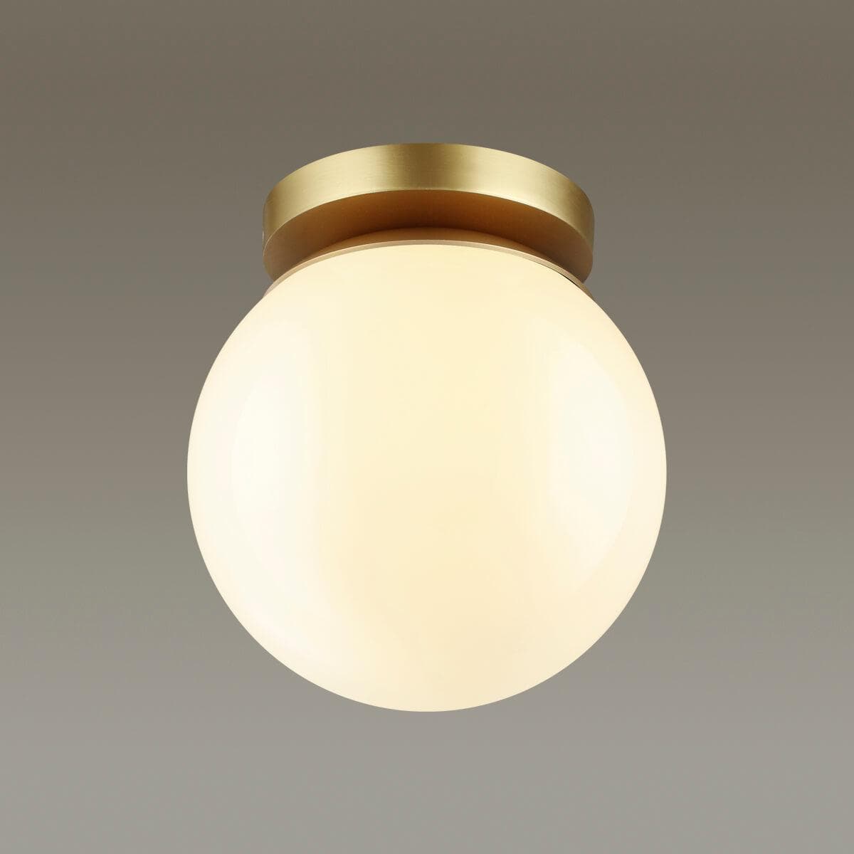Odeon Light HIGHTECH ODL21 101 золотист/металл/белый/акрил Потолочный светильник IP44 E27 LED 5W BOSCO 4247/1C — миниатюра 3