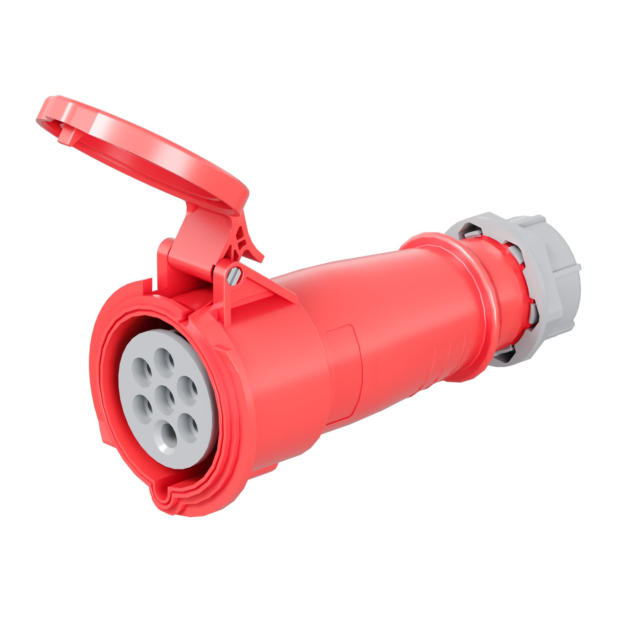 Розетка кабельная CS IP44 16A 6P+E 400В — миниатюра 1