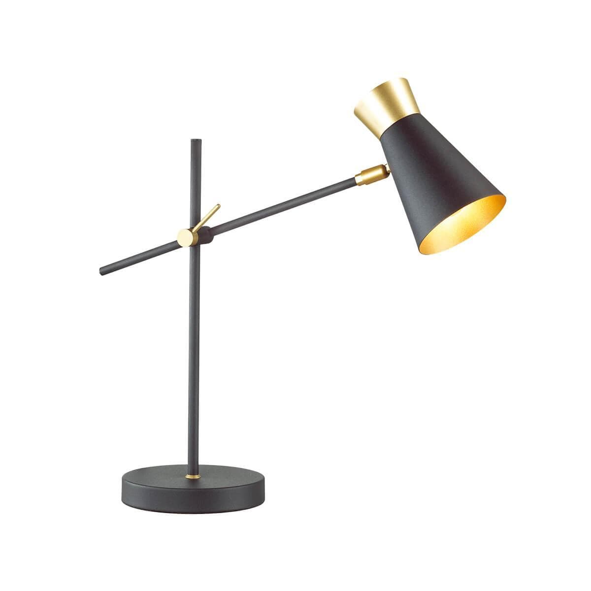 Lumion 3790/1T LN19 081 матовый черный, золотой Настольная лампа E14 1*40W 220V LIAM — миниатюра 1