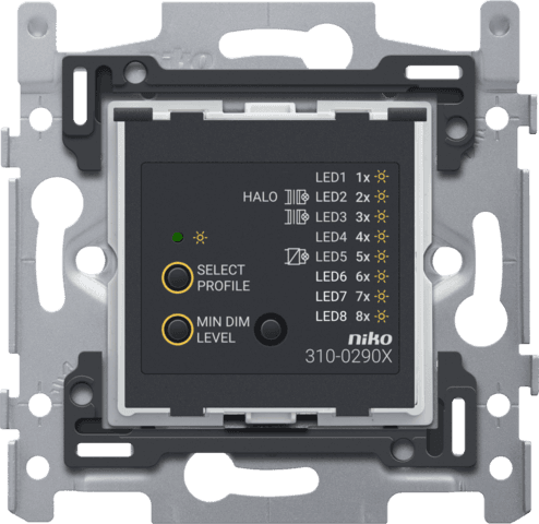Niko Механизм кнопочного диммера LED, двухпроводной, 3-300 Вт 310-02901