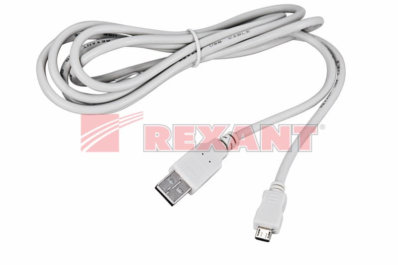 Шнур micro USB (male) - USB-A (male) 1.8M Rexant 18-1164 — миниатюра 2
