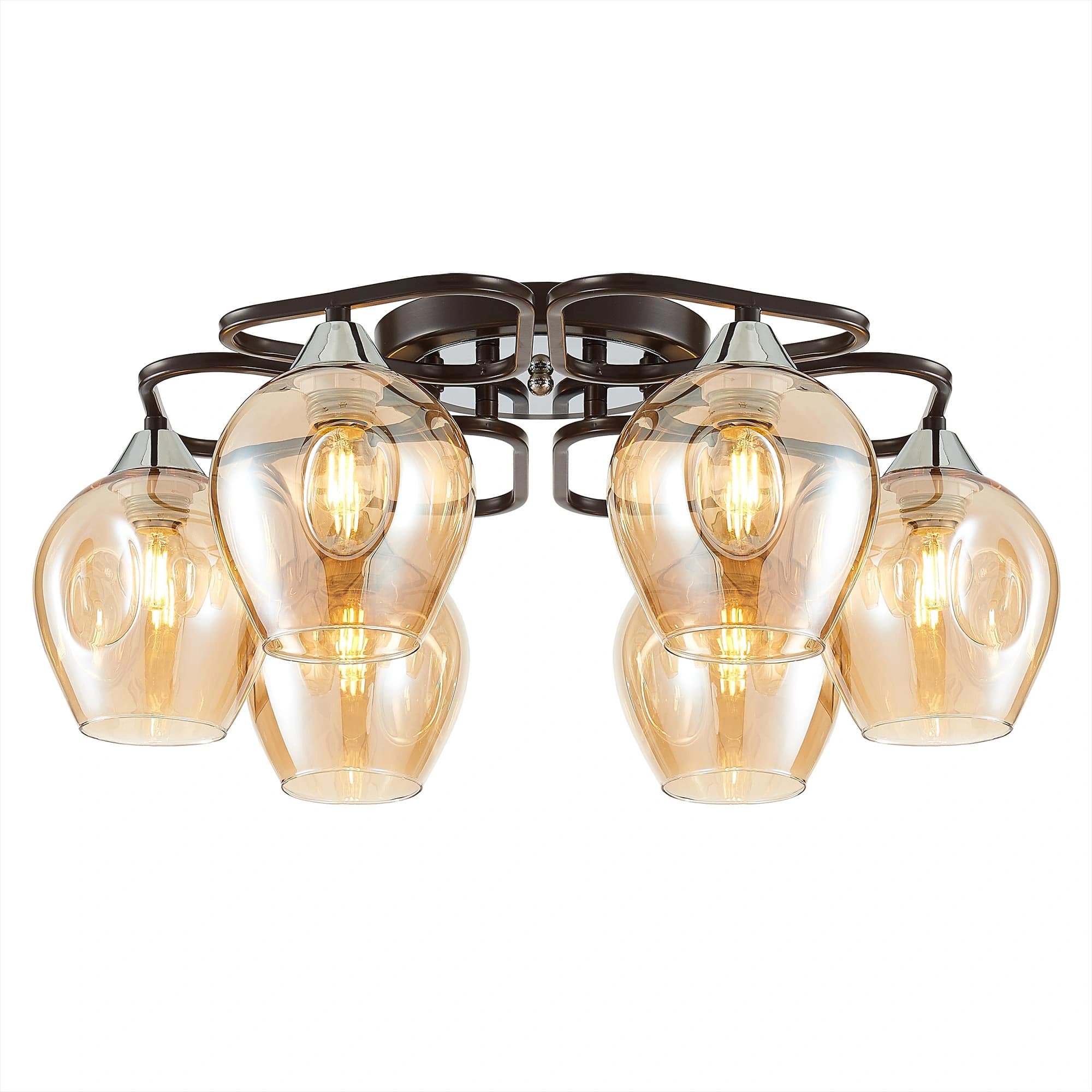 Citilux CL468161 Балатон Кофейный Люстра — миниатюра 1