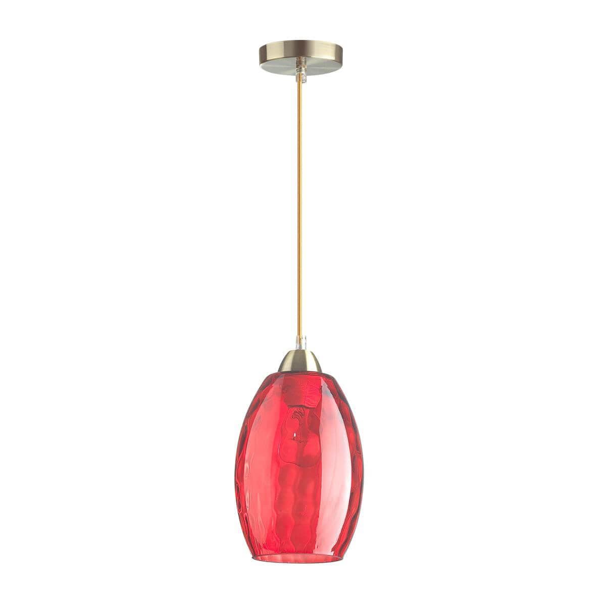 Lumion 4488/1 LN20 античная бронза, красный Подвес E27 60W 220V SAPPHIRE — миниатюра 2