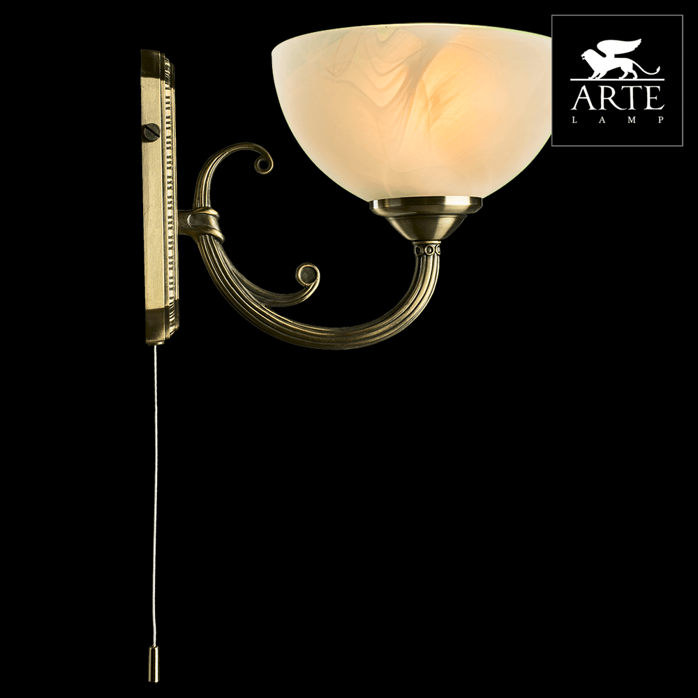Arte Lamp Windsor Бронза/Белый Бра 40W E14 A3777AP-1AB — миниатюра 2