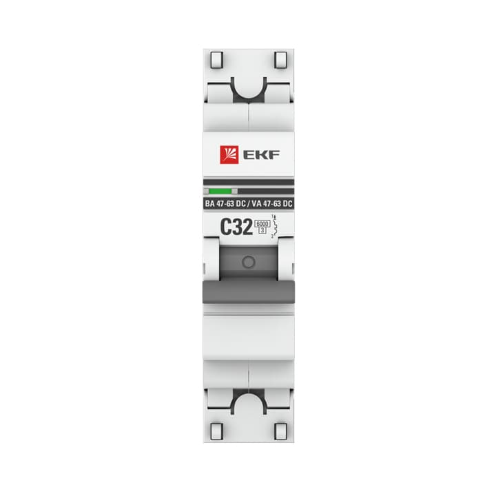 EKF PROxima Автоматический выключатель 1P 32А (C) 6кА ВА 47-63 DC mcb4763-DC-1-32C-pro — миниатюра 3