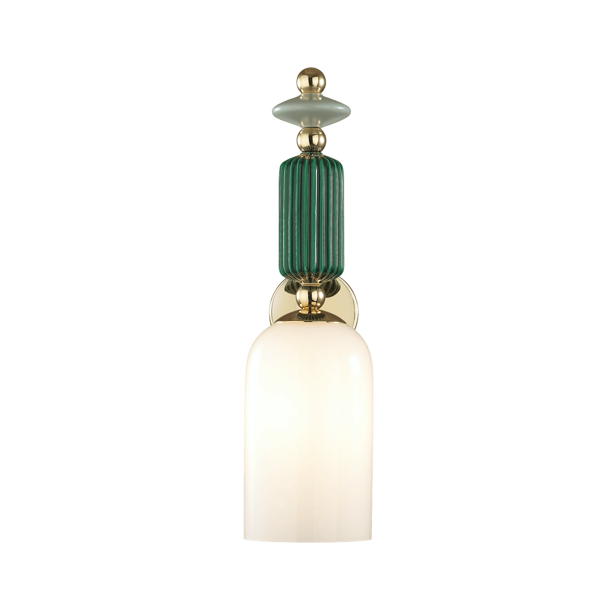 Odeon Light 4861/1W CLASSIC ODL_EX21 золото/раноцветн./керамика/стекло Бра E14 1*40W CANDY — миниатюра 2
