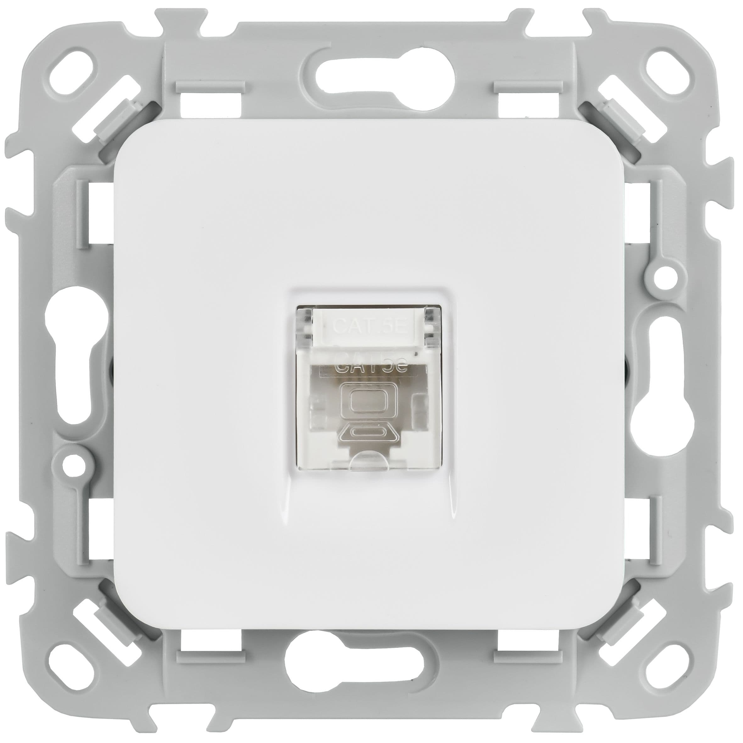 IEK FLITE Белый Розетка компьютерная RJ45 категория 5Е UTP — миниатюра 2