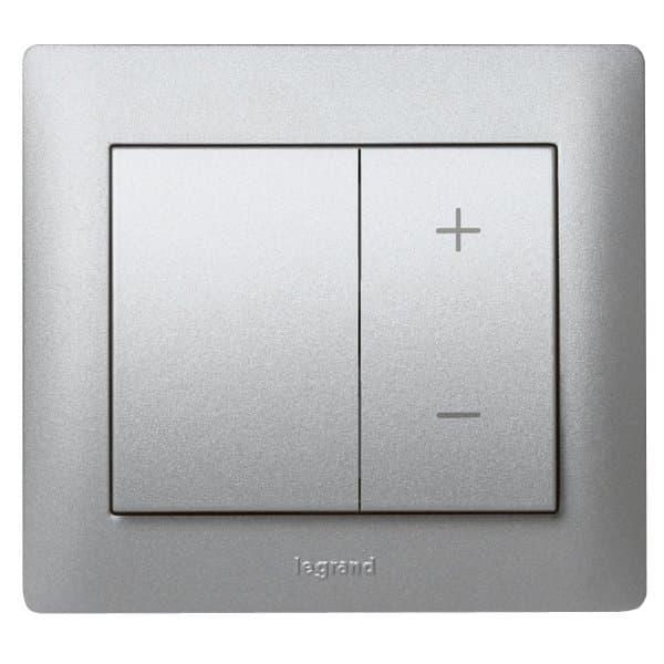 Legrand Galea Life Алюминий Накладка светорегулятора нажимного (мех 775652, 775653) 771386