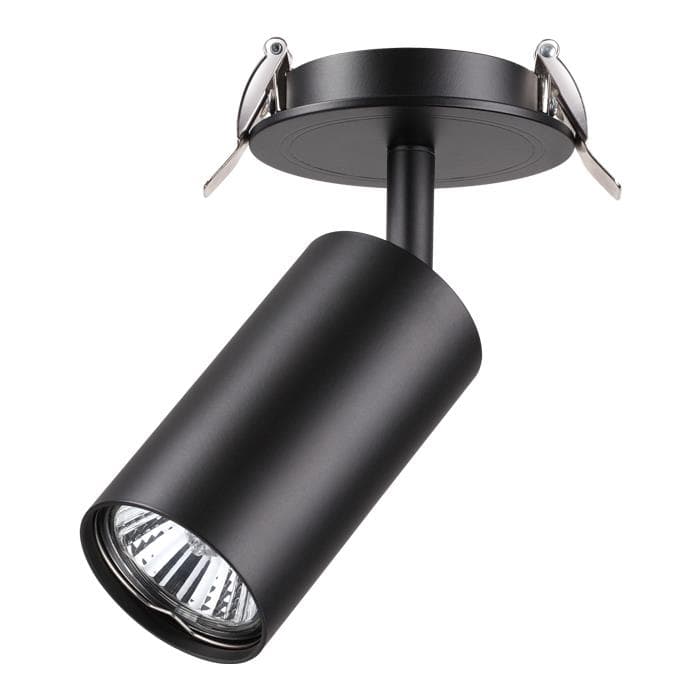 Novotech 370416 NT19 101 черный Встраиваемый светильник IP20 GU10 50W 220V PIPE