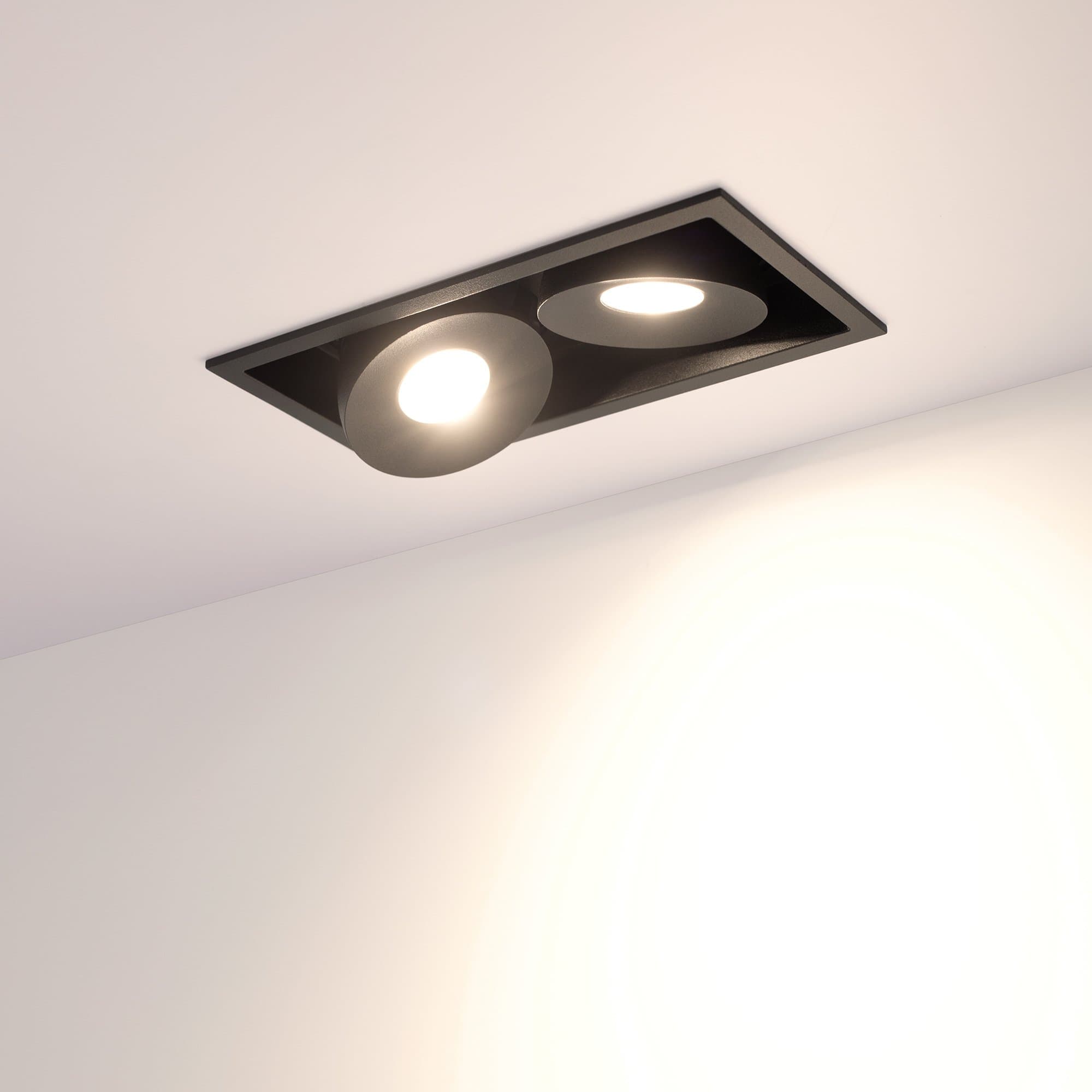 Arlight Светильник CL-SIMPLE-S148x80-2x9W Warm3000 (BK, 45 deg) (IP20 Металл, 3 года) 028151 — миниатюра 6