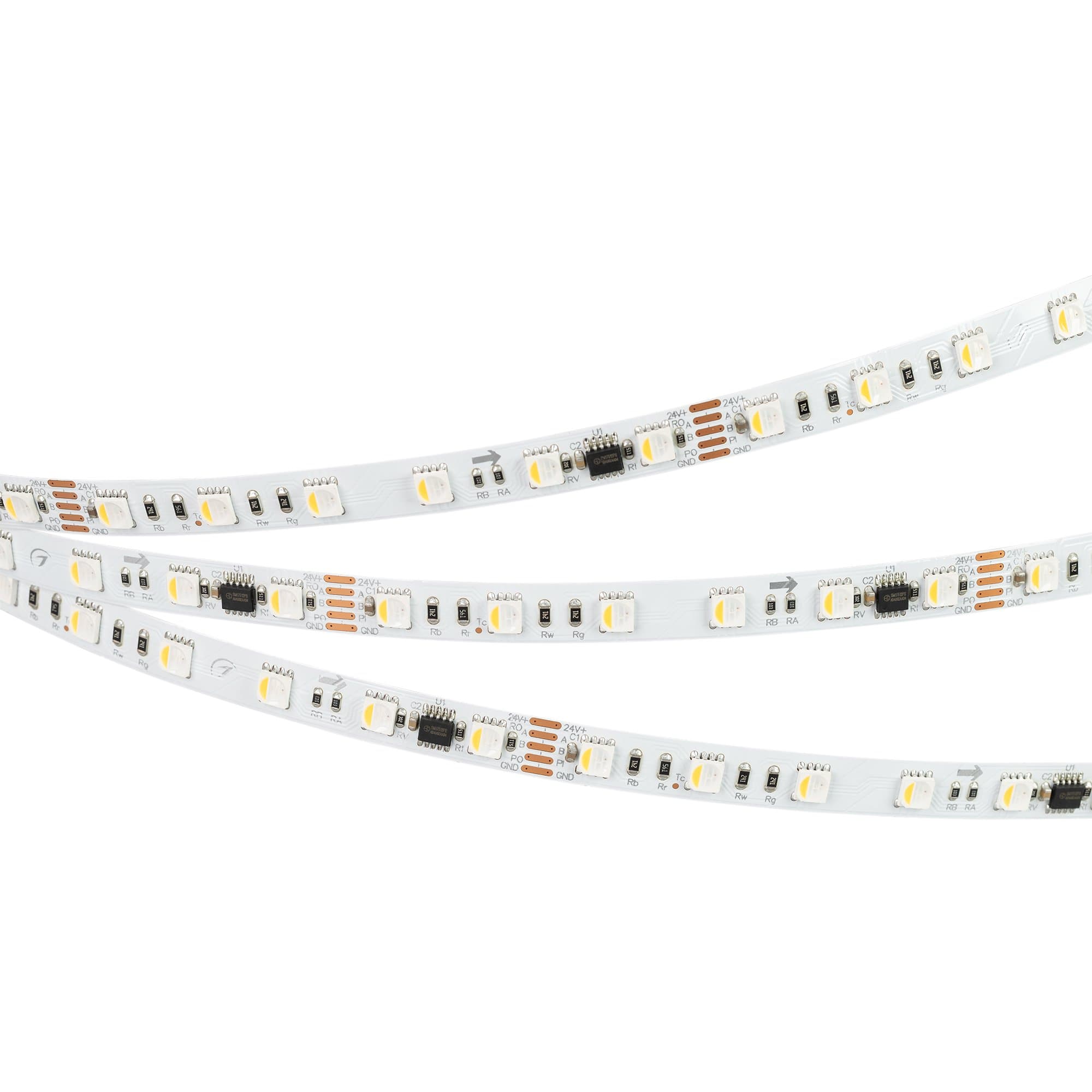 Arlight Лента DMX-B60-10mm 24V RGBW-PX6 (18 W/m, IP20, 5060, 5m) (бегущий огонь) 033449 — миниатюра 2