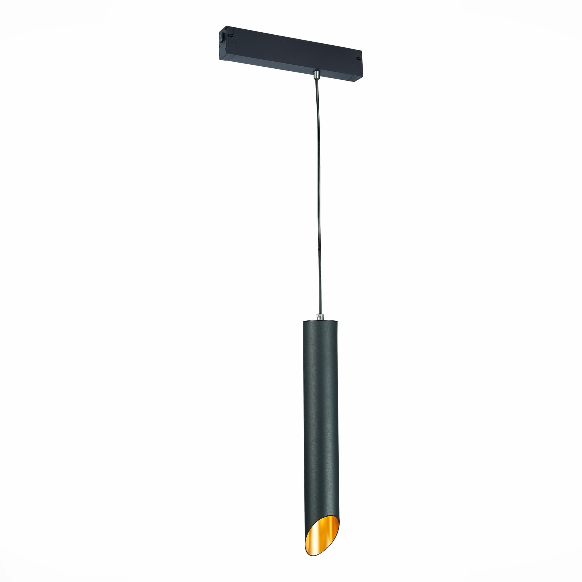 ST LUCE ST508.413.01 Светильник трековый Черный GU10 1*50W IP20 D60xH400 180-240V Без ламп