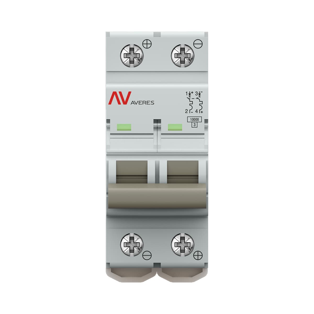 Выключатель автоматический AV-10 DC 2P 25A (C) 10kA EKF AVERES mcb10-DC-2-25C-av — миниатюра 2