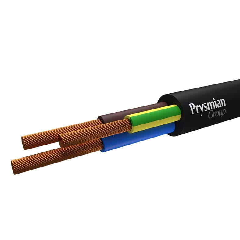 Провод ПВС 3x1 мк(N,PE) ч РЭК-Prysmian 0103030101