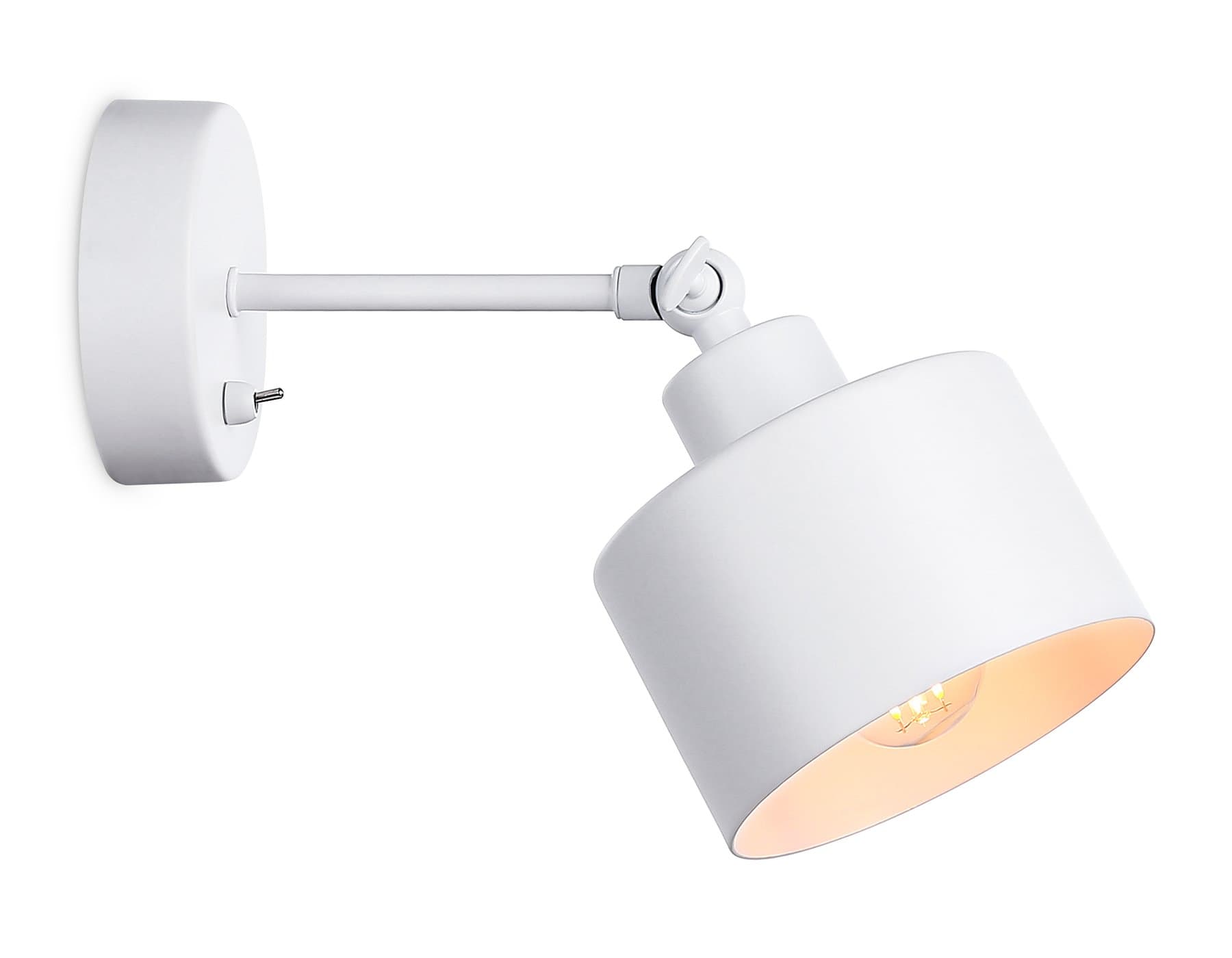 Ambrella Накладной спот с выключателем в стиле лофт TR8135 WH белый E27 max 40W D120*290