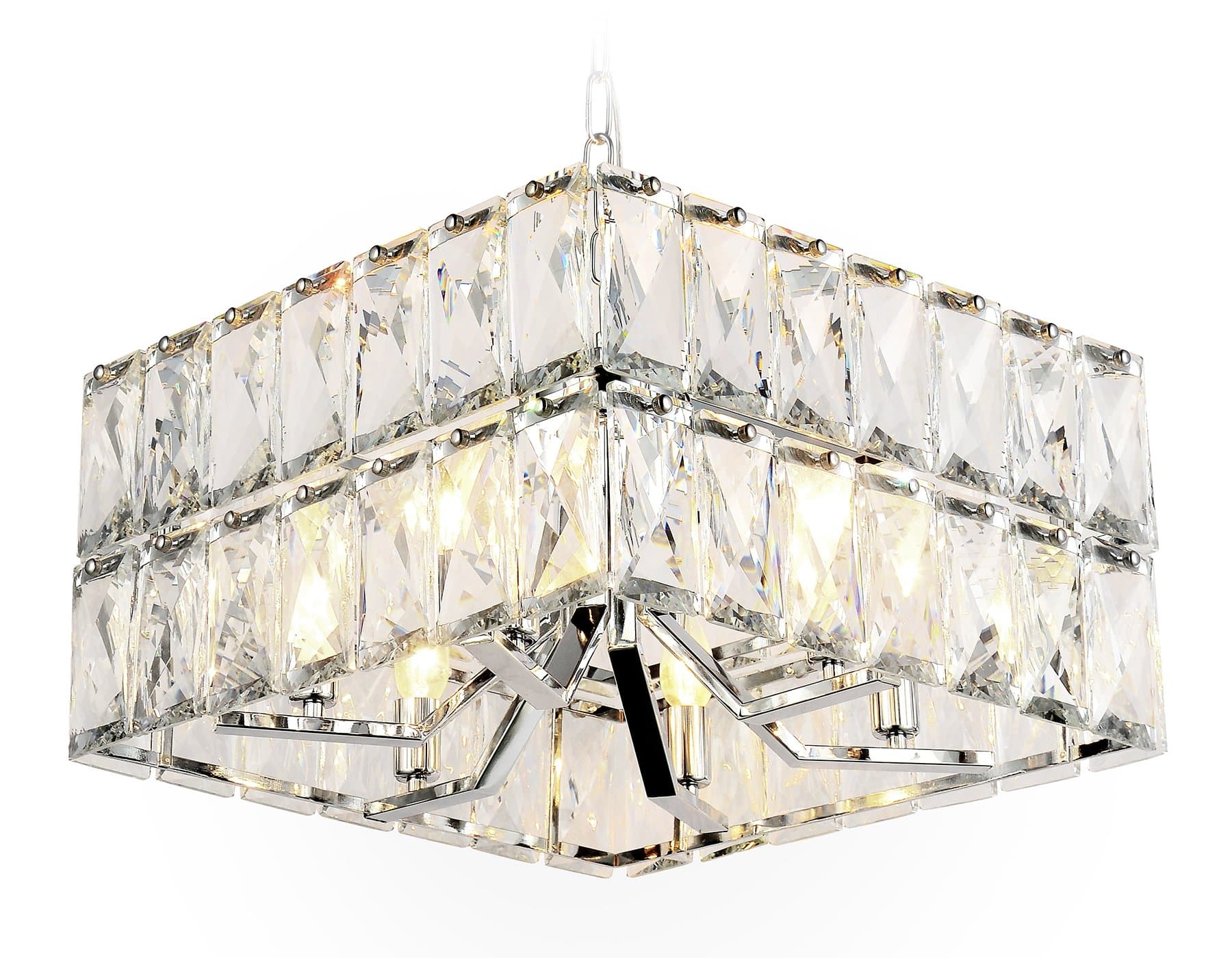 Ambrella Подвесная люстра TR5161/6 CH/CL хром/прозрачный E14/6 max 40W 480*480*945 — миниатюра 1