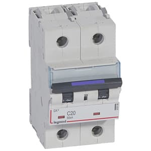 Legrand DX3 Автоматический выключатель 50кА 20А 2P C 410149 — миниатюра 2