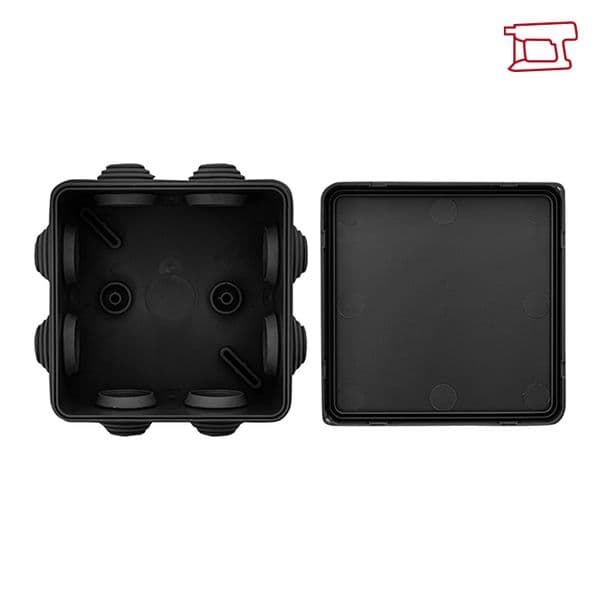 EKF Коробка распределительная КМР-030-031 с крышкой (85x85x40) для прямого монтажа 8 мембр. вводов чёрная IP55 — миниатюра 17