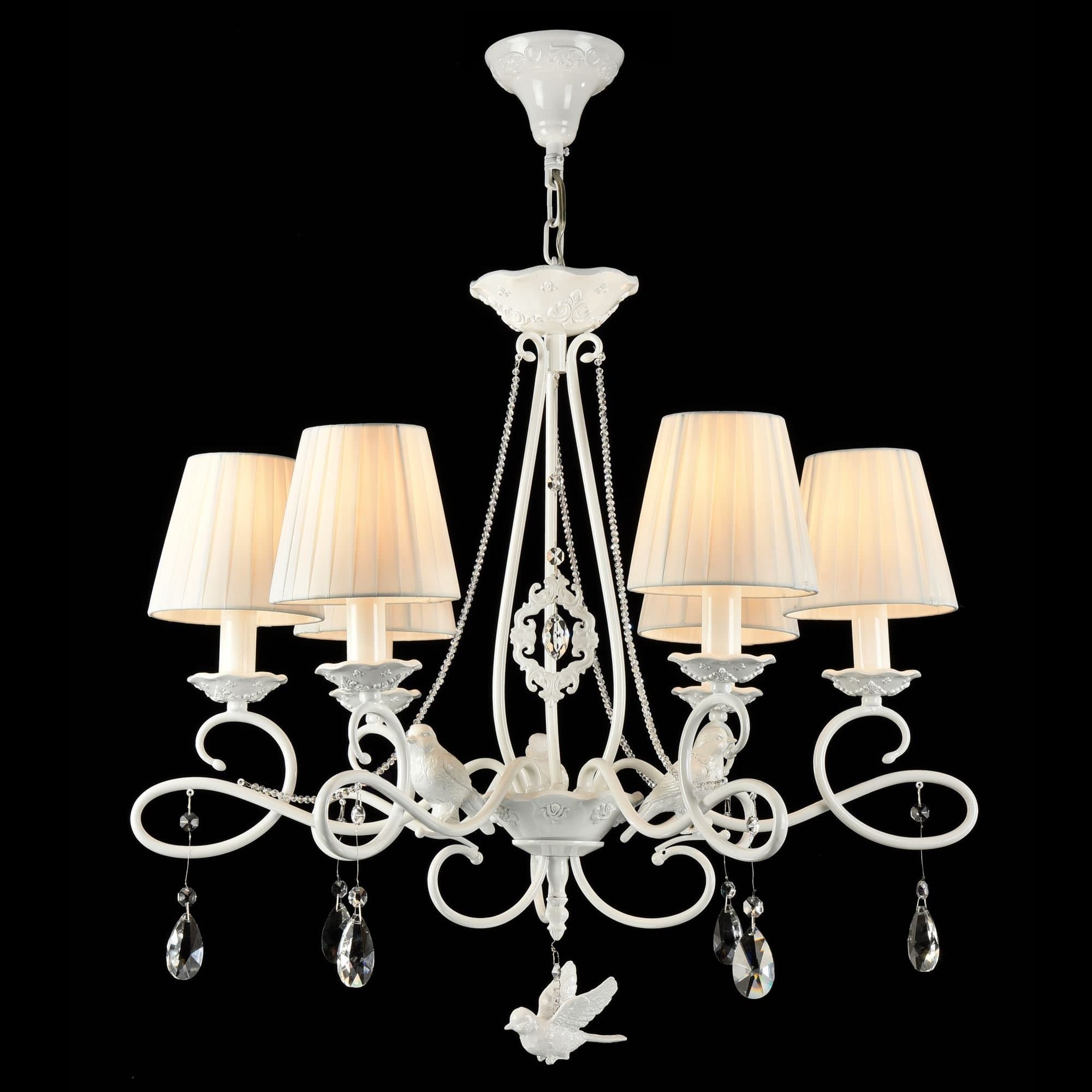 Maytoni Elegant Passarinho Жемчужный белый Люстра 6xE14 40W ARM001-06-W — миниатюра 2