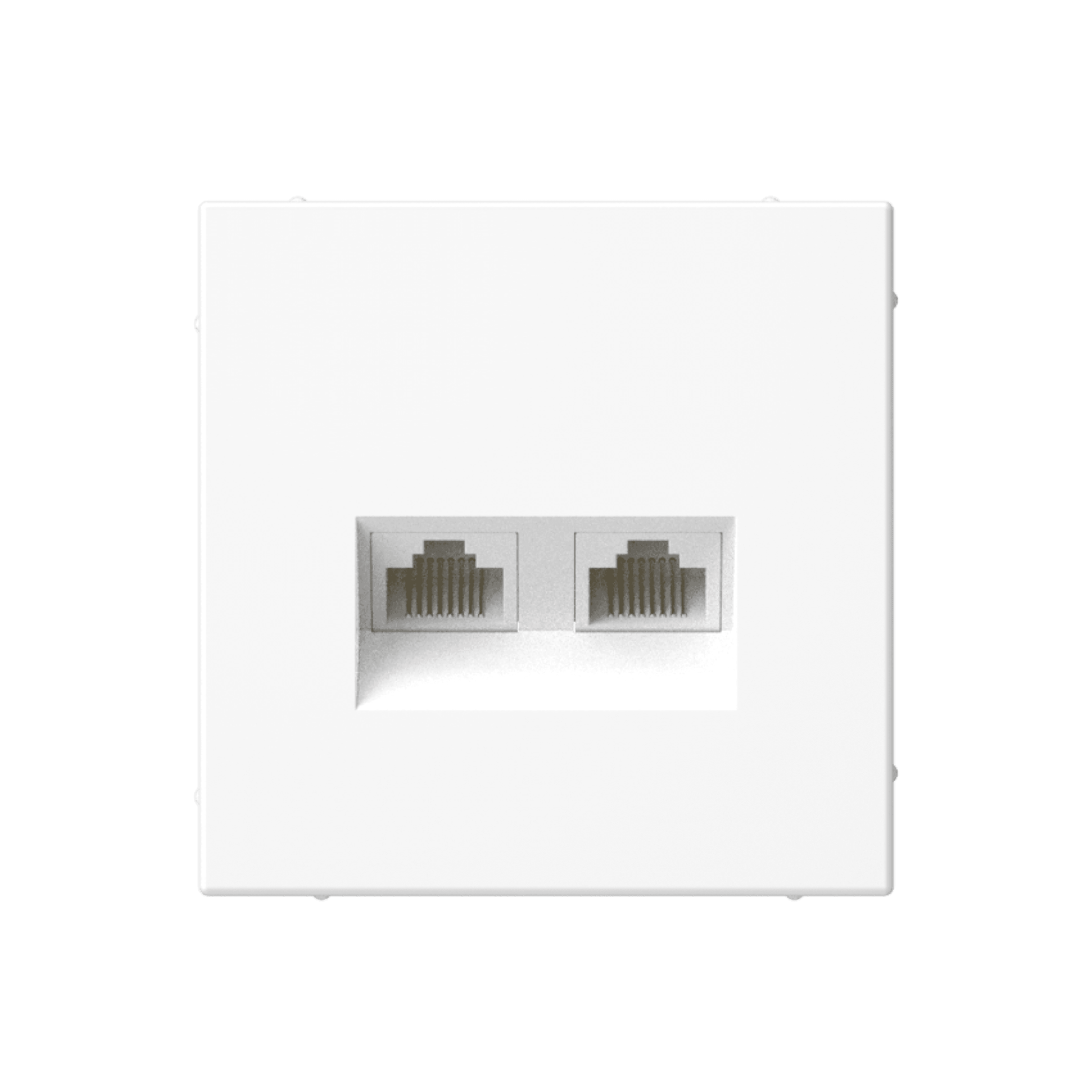 Systeme Electric ArtGallery Белый Розетка двойная компьютерная RJ45+RJ45, кат. 5е, механизм