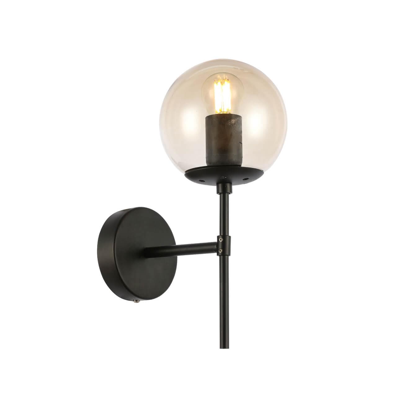 Evoluce SLE154901-01 Светильник настенный Черный/Янтарный E27 1*40W — миниатюра 3