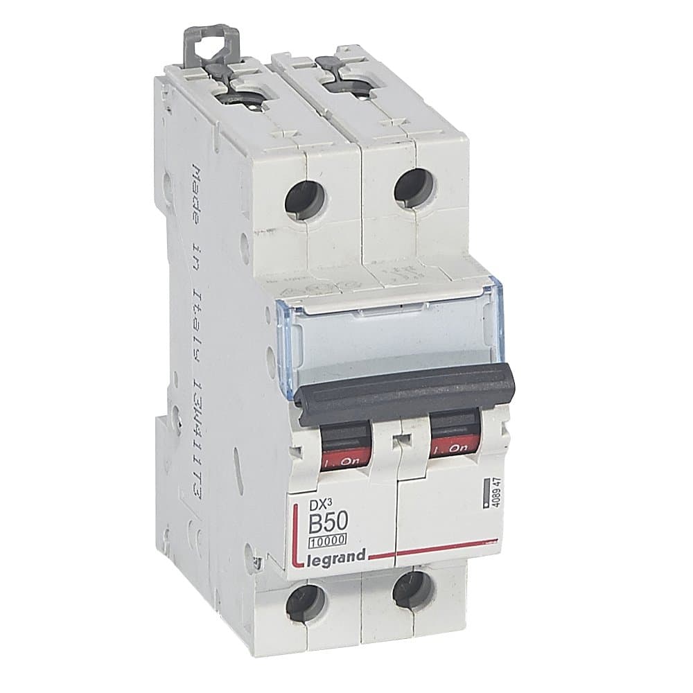 Legrand DX3 Автоматический выключатель 2P 50A (B) 10kA/16kA 408947 — миниатюра 1