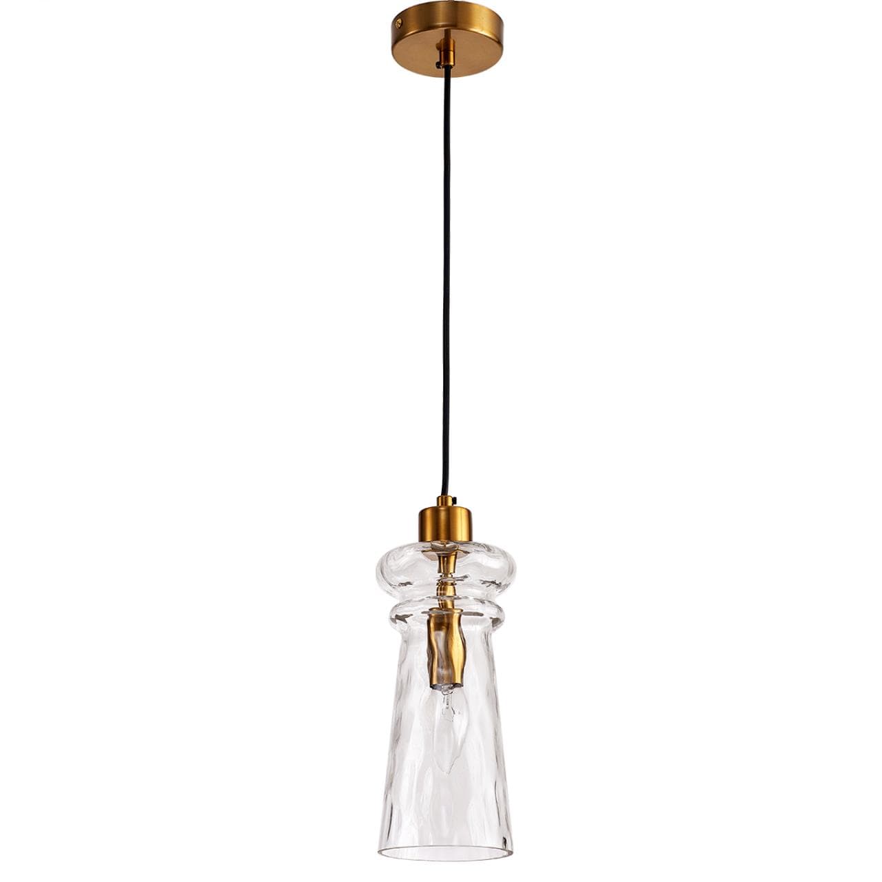 Odeon Light 4998/1A MODERN ODL23 300 бронзовый/прозрачный/металл/стекло Подвес E14 1*40W PASTI — миниатюра 1