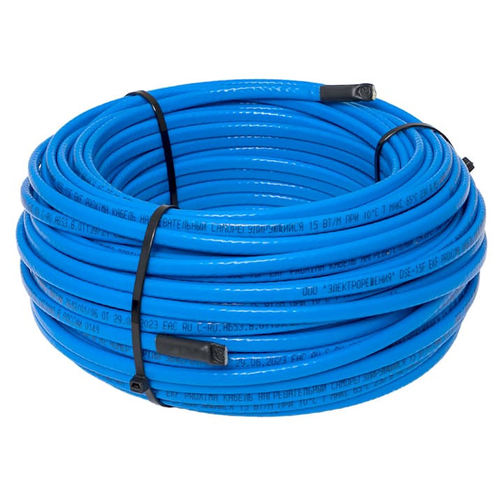 EKF Кабель нагревательный саморегулирующийся DSE-15F (15 Вт/м) 50 м, фторполимер — миниатюра 1
