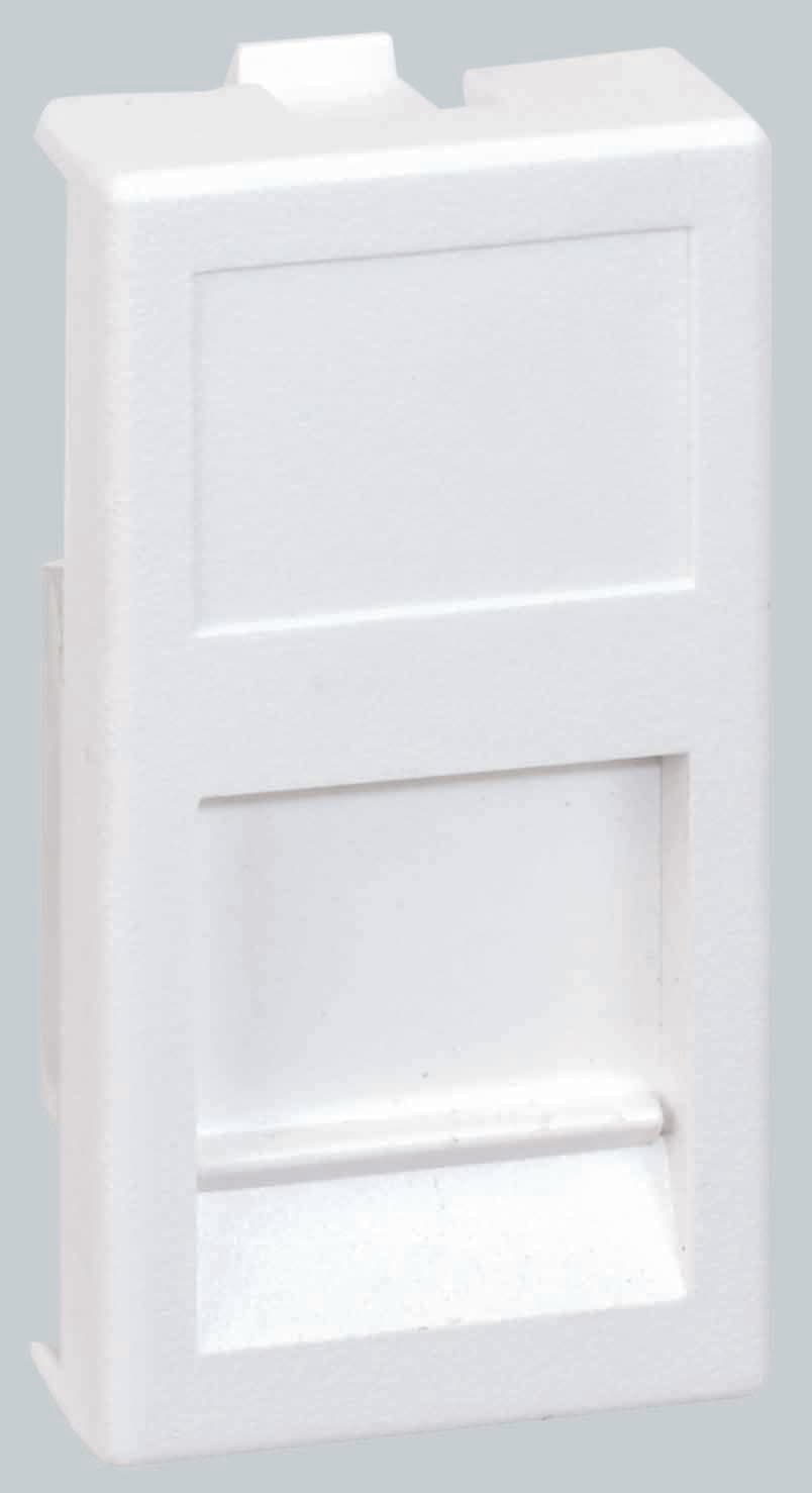 Simon Connect Белый Адаптер на 1 RJ45 CJ545U(FM), CJ546U(FM), шторка, 22,5х45мм, KA76-9
