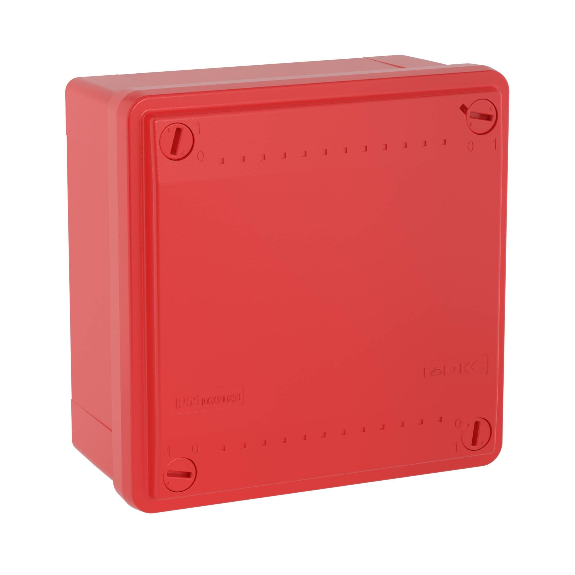 DKC Коробка ответвит. с гладкими стенками,  IP56, 100х100х50мм,цвет красный